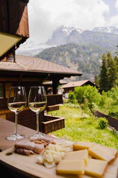Peacefull Mountains View Apartment Kandersteg Exterior photo