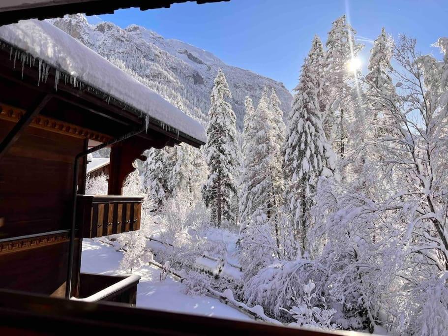 Peacefull Mountains View Apartment Kandersteg Exterior photo